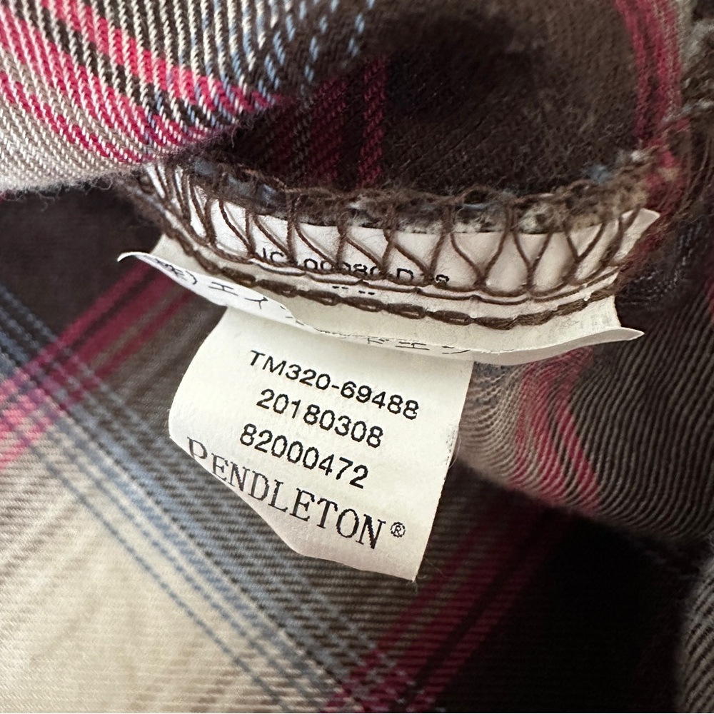 Pendleton Women’s Plaid Flannel Button Down Shirt Long Sleeve Medium - Picture 6 of 7